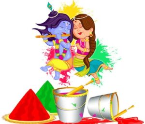 Radha Krishna Happy Holi Image