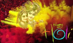 Radha Krishna Happy Holi Image