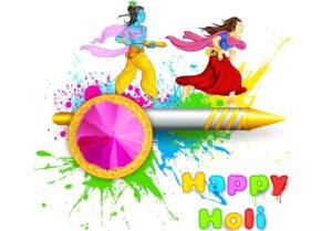 Radha Krishna Happy Holi Image