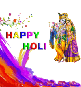 Radha Krishna Happy Holi Image