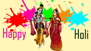 Radha Krishna Happy Holi Image